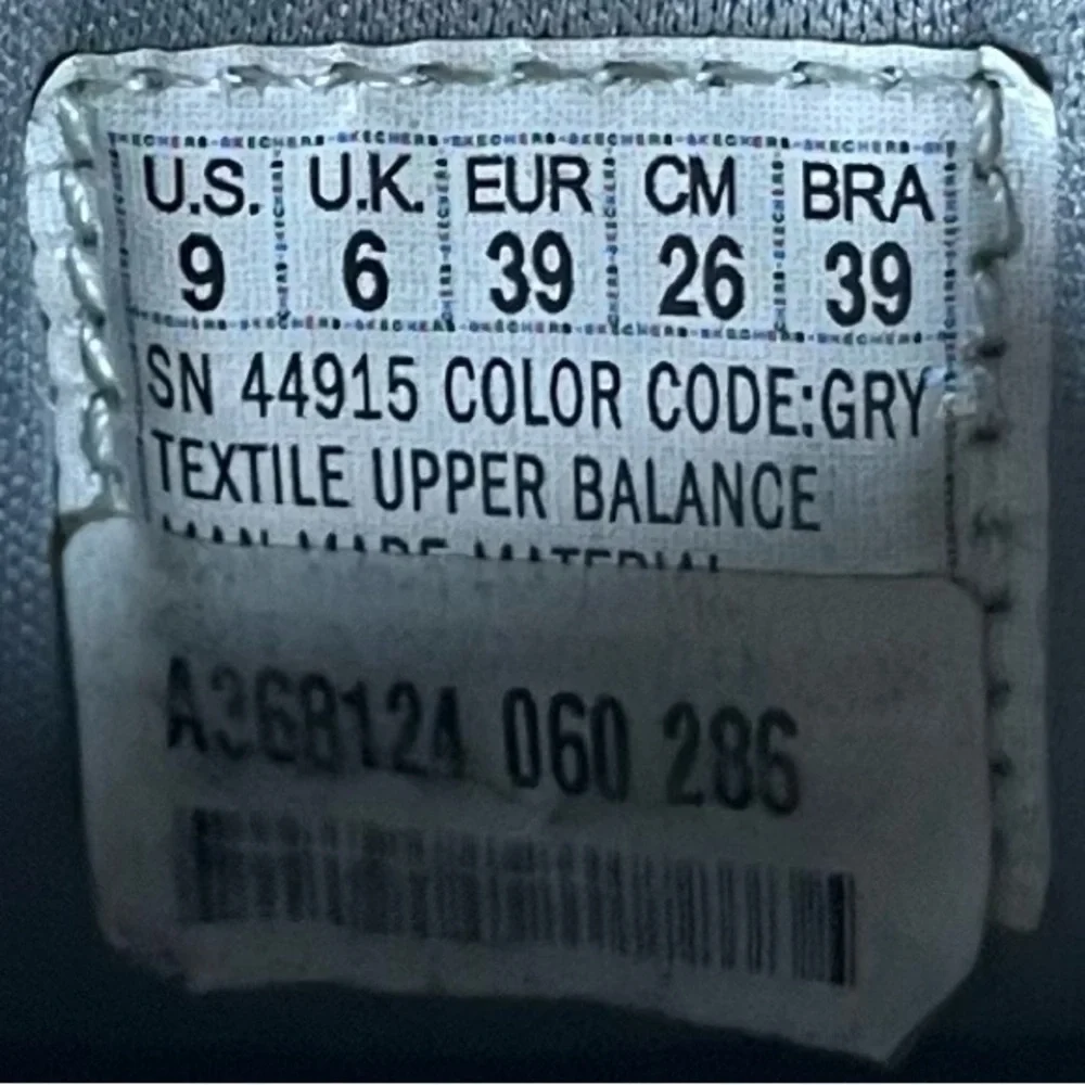 Skechers Commute Time Knitastic SPARKLE Womens Sz 9 Slip On Shoes Sneakers Gray - Picture 8 of 8